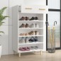 vidaXL Schuhschrank Weiß 60x35x105 cm Holzwerkstoff vidaXL Schuhschrank Weiß 60x35x105 cm Holzwerkstoff