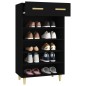 vidaXL Schuhschrank Schwarz 60x35x105 cm Holzwerkstoff vidaXL Schuhschrank Schwarz 60x35x105 cm Holzwerkstoff