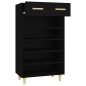 vidaXL Schuhschrank Schwarz 60x35x105 cm Holzwerkstoff vidaXL Schuhschrank Schwarz 60x35x105 cm Holzwerkstoff