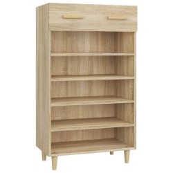 vidaXL Schuhschrank Sonoma-Eiche 60x35x105 cm Holzwerkstoff