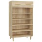 vidaXL Schuhschrank Sonoma-Eiche 60x35x105 cm Holzwerkstoff vidaXL Schuhschrank Sonoma-Eiche 60x35x105 cm Holzwerkstoff