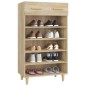 vidaXL Schuhschrank Sonoma-Eiche 60x35x105 cm Holzwerkstoff vidaXL Schuhschrank Sonoma-Eiche 60x35x105 cm Holzwerkstoff