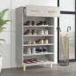 vidaXL Schuhschrank Betongrau 60x35x105 cm Holzwerkstoff vidaXL Schuhschrank Betongrau 60x35x105 cm Holzwerkstoff