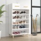 vidaXL Schuhschrank Hochglanz-Weiß 60x35x105 cm Holzwerkstoff vidaXL Schuhschrank Hochglanz-Weiß 60x35x105 cm Holzwerkstoff