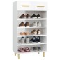 vidaXL Schuhschrank Hochglanz-Weiß 60x35x105 cm Holzwerkstoff vidaXL Schuhschrank Hochglanz-Weiß 60x35x105 cm Holzwerkstoff
