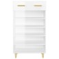 vidaXL Schuhschrank Hochglanz-Weiß 60x35x105 cm Holzwerkstoff vidaXL Schuhschrank Hochglanz-Weiß 60x35x105 cm Holzwerkstoff