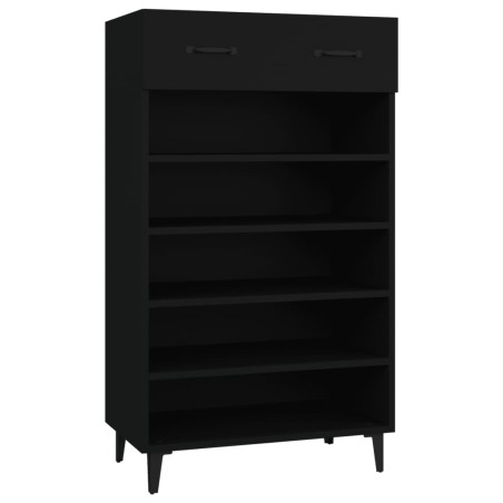 vidaXL Schuhschrank Schwarz 60x35x105 cm Holzwerkstoff