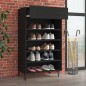 vidaXL Schuhschrank Schwarz 60x35x105 cm Holzwerkstoff vidaXL Schuhschrank Schwarz 60x35x105 cm Holzwerkstoff