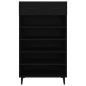 vidaXL Schuhschrank Schwarz 60x35x105 cm Holzwerkstoff vidaXL Schuhschrank Schwarz 60x35x105 cm Holzwerkstoff