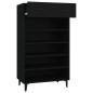vidaXL Schuhschrank Schwarz 60x35x105 cm Holzwerkstoff vidaXL Schuhschrank Schwarz 60x35x105 cm Holzwerkstoff