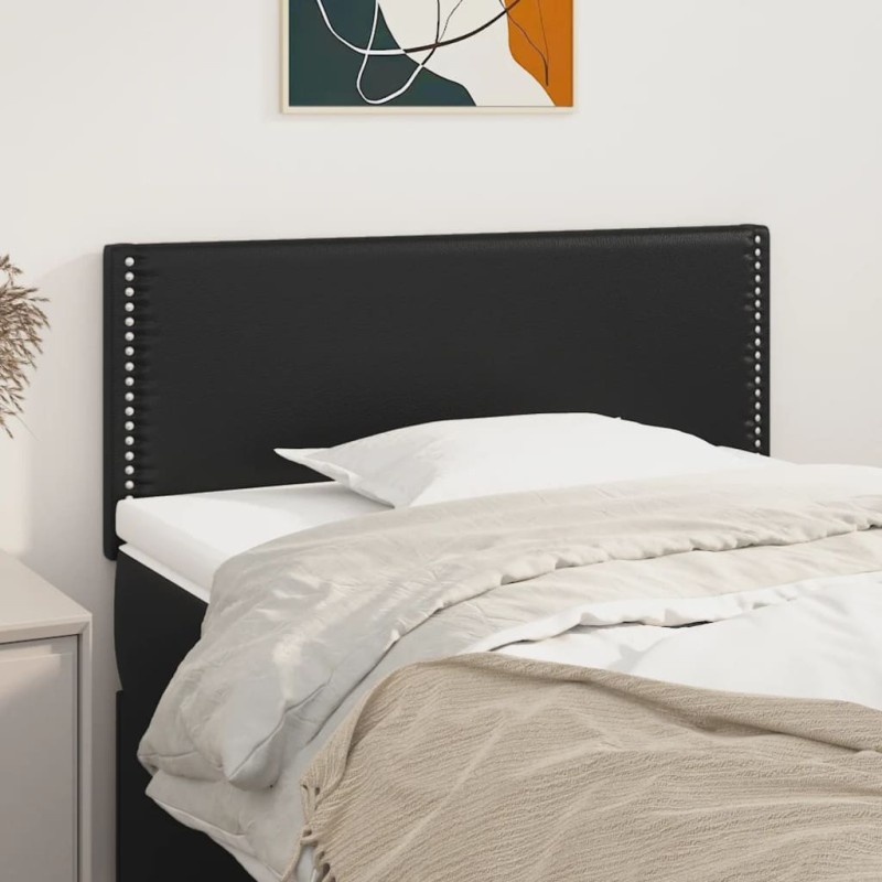 vidaXL Kopfteil Schwarz 100x5x78/88 cm Kunstleder vidaXL Kopfteil Schwarz 100x5x78/88 cm Kunstleder