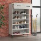 vidaXL Schuhschrank Betongrau 60x35x105 cm Holzwerkstoff vidaXL Schuhschrank Betongrau 60x35x105 cm Holzwerkstoff