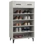 vidaXL Schuhschrank Betongrau 60x35x105 cm Holzwerkstoff vidaXL Schuhschrank Betongrau 60x35x105 cm Holzwerkstoff