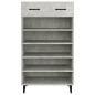 vidaXL Schuhschrank Betongrau 60x35x105 cm Holzwerkstoff vidaXL Schuhschrank Betongrau 60x35x105 cm Holzwerkstoff