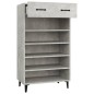 vidaXL Schuhschrank Betongrau 60x35x105 cm Holzwerkstoff vidaXL Schuhschrank Betongrau 60x35x105 cm Holzwerkstoff