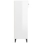 vidaXL Schuhschrank Hochglanz-Weiß 60x35x105 cm Holzwerkstoff vidaXL Schuhschrank Hochglanz-Weiß 60x35x105 cm Holzwerkstoff