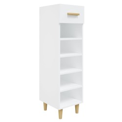 vidaXL Schuhschrank Weiß 30x35x105 cm Holzwerkstoff