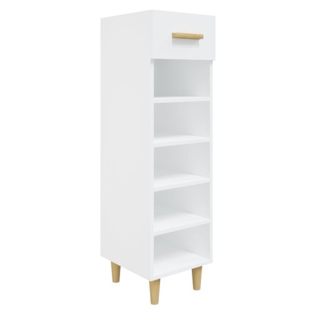 vidaXL Schuhschrank Weiß 30x35x105 cm Holzwerkstoff