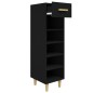 vidaXL Schuhschrank Schwarz 30x35x105 cm Holzwerkstoff vidaXL Schuhschrank Schwarz 30x35x105 cm Holzwerkstoff