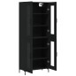 Highboard Schwarz 69,5x34x180 cm Holzwerkstoff Highboard Schwarz 69,5x34x180 cm Holzwerkstoff