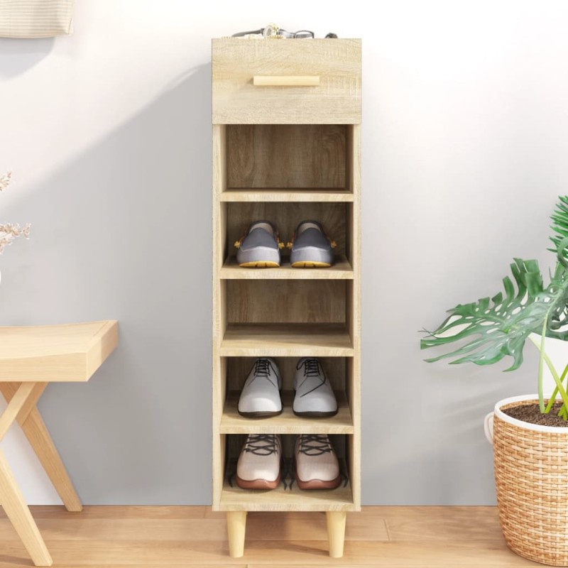 vidaXL Schuhschrank Sonoma-Eiche 30x35x105 cm Holzwerkstoff vidaXL Schuhschrank Sonoma-Eiche 30x35x105 cm Holzwerkstoff