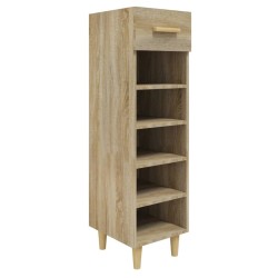 vidaXL Schuhschrank Sonoma-Eiche 30x35x105 cm Holzwerkstoff
