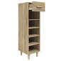 vidaXL Schuhschrank Sonoma-Eiche 30x35x105 cm Holzwerkstoff vidaXL Schuhschrank Sonoma-Eiche 30x35x105 cm Holzwerkstoff
