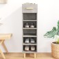vidaXL Schuhschrank Betongrau 30x35x105 cm Holzwerkstoff vidaXL Schuhschrank Betongrau 30x35x105 cm Holzwerkstoff