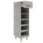 vidaXL Schuhschrank Betongrau 30x35x105 cm Holzwerkstoff vidaXL Schuhschrank Betongrau 30x35x105 cm Holzwerkstoff