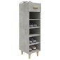 vidaXL Schuhschrank Betongrau 30x35x105 cm Holzwerkstoff vidaXL Schuhschrank Betongrau 30x35x105 cm Holzwerkstoff