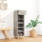 vidaXL Schuhschrank Betongrau 30x35x105 cm Holzwerkstoff vidaXL Schuhschrank Betongrau 30x35x105 cm Holzwerkstoff