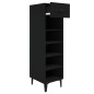 vidaXL Schuhschrank Schwarz 30x35x105 cm Holzwerkstoff vidaXL Schuhschrank Schwarz 30x35x105 cm Holzwerkstoff