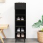 vidaXL Schuhschrank Schwarz 30x35x105 cm Holzwerkstoff vidaXL Schuhschrank Schwarz 30x35x105 cm Holzwerkstoff