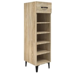 vidaXL Schuhschrank Sonoma-Eiche 30x35x105 cm Holzwerkstoff
