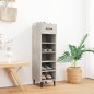 vidaXL Schuhschrank Betongrau 30x35x105 cm Holzwerkstoff vidaXL Schuhschrank Betongrau 30x35x105 cm Holzwerkstoff