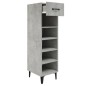 vidaXL Schuhschrank Betongrau 30x35x105 cm Holzwerkstoff vidaXL Schuhschrank Betongrau 30x35x105 cm Holzwerkstoff