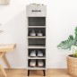 vidaXL Schuhschrank Betongrau 30x35x105 cm Holzwerkstoff vidaXL Schuhschrank Betongrau 30x35x105 cm Holzwerkstoff