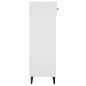 vidaXL Schuhschrank Hochglanz-Weiß 30x35x105 cm Holzwerkstoff vidaXL Schuhschrank Hochglanz-Weiß 30x35x105 cm Holzwerkstoff