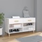 vidaXL Schuhschrank Weiß 102x35x55 cm Holzwerkstoff vidaXL Schuhschrank Weiß 102x35x55 cm Holzwerkstoff