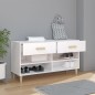vidaXL Schuhschrank Weiß 102x35x55 cm Holzwerkstoff vidaXL Schuhschrank Weiß 102x35x55 cm Holzwerkstoff