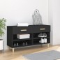 vidaXL Schuhschrank Schwarz 102x35x55 cm Holzwerkstoff vidaXL Schuhschrank Schwarz 102x35x55 cm Holzwerkstoff
