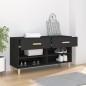 vidaXL Schuhschrank Schwarz 102x35x55 cm Holzwerkstoff vidaXL Schuhschrank Schwarz 102x35x55 cm Holzwerkstoff