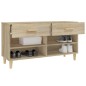 vidaXL Schuhschrank Sonoma-Eiche 102x35x55 cm Holzwerkstoff vidaXL Schuhschrank Sonoma-Eiche 102x35x55 cm Holzwerkstoff
