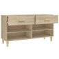 vidaXL Schuhschrank Sonoma-Eiche 102x35x55 cm Holzwerkstoff vidaXL Schuhschrank Sonoma-Eiche 102x35x55 cm Holzwerkstoff