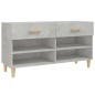 vidaXL Schuhschrank Betongrau 102x35x55 cm Holzwerkstoff vidaXL Schuhschrank Betongrau 102x35x55 cm Holzwerkstoff