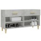 vidaXL Schuhschrank Betongrau 102x35x55 cm Holzwerkstoff vidaXL Schuhschrank Betongrau 102x35x55 cm Holzwerkstoff
