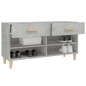 vidaXL Schuhschrank Betongrau 102x35x55 cm Holzwerkstoff vidaXL Schuhschrank Betongrau 102x35x55 cm Holzwerkstoff