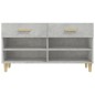 vidaXL Schuhschrank Betongrau 102x35x55 cm Holzwerkstoff vidaXL Schuhschrank Betongrau 102x35x55 cm Holzwerkstoff