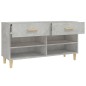vidaXL Schuhschrank Betongrau 102x35x55 cm Holzwerkstoff vidaXL Schuhschrank Betongrau 102x35x55 cm Holzwerkstoff