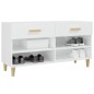 vidaXL Schuhschrank Hochglanz-Weiß 102x35x55 cm Holzwerkstoff vidaXL Schuhschrank Hochglanz-Weiß 102x35x55 cm Holzwerkstoff